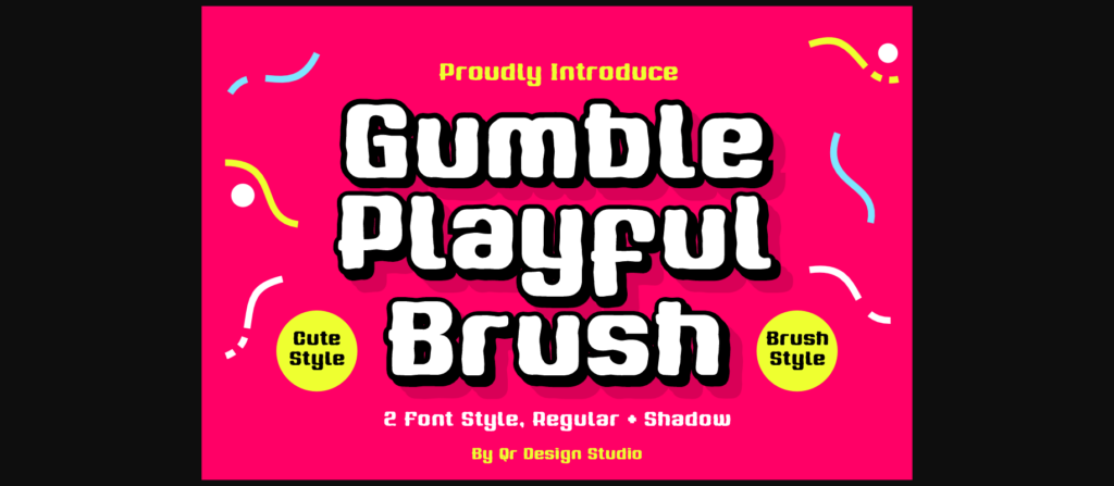 Gumble Playful Brush Font Poster 3