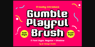 Gumble Playful Brush Font Poster 1