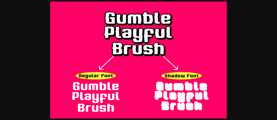 Gumble Playful Brush Font Poster 6