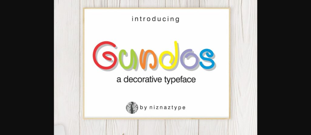 Gundos Font Poster 3