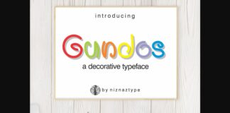 Gundos Font Poster 1