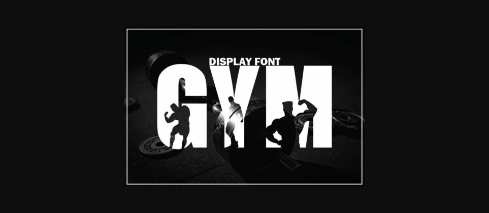 Gym Font Poster 3