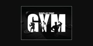 Gym Font Poster 1