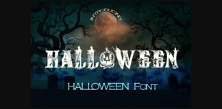 Halloween Font Poster 1