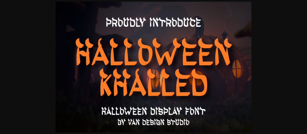 Halloween Khalled Font Poster 3