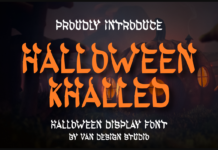 Halloween Khalled Font Poster 1
