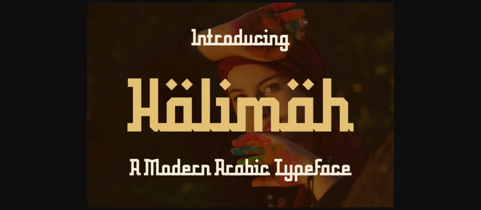 Halimah Font Poster 3