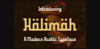 Halimah Font Poster 1