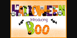 Halloween Font Poster 1