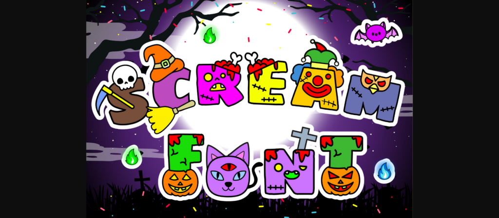 Halloween Font Poster 3