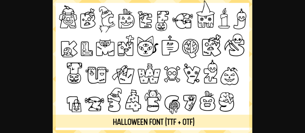 Halloween Font Poster 4