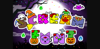 Halloween Font Poster 1