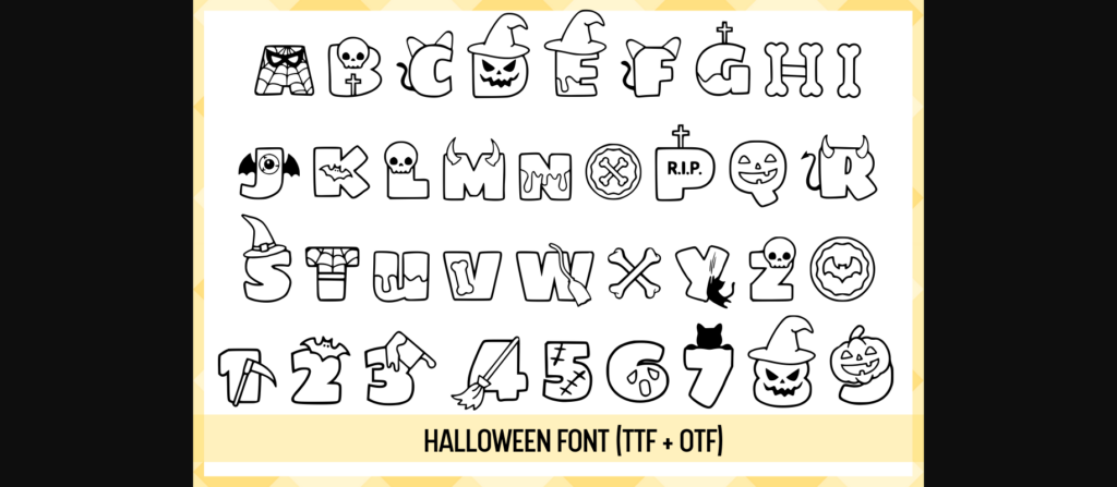 Halloween Font Poster 4