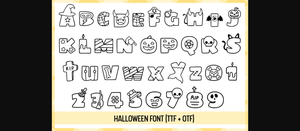 Halloween Font Poster 4