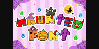 Halloween Font Poster 1