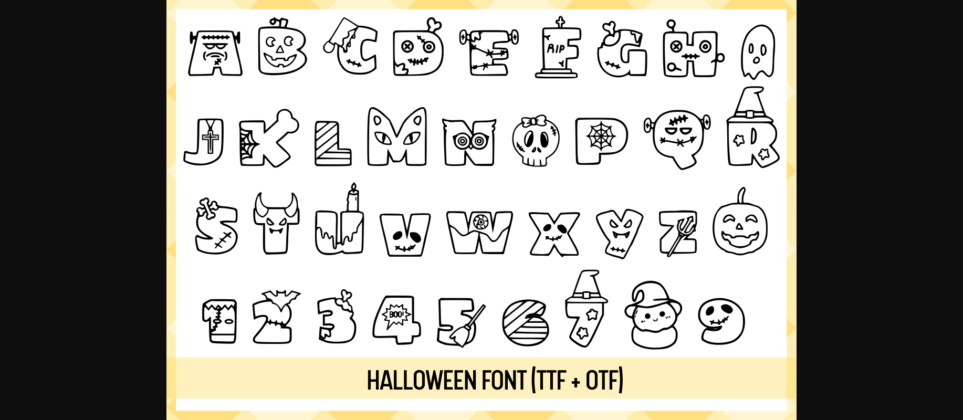 Halloween Font Poster 4
