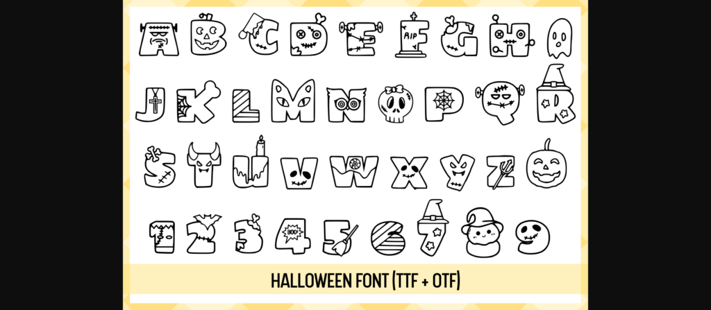 Halloween Font Poster 2