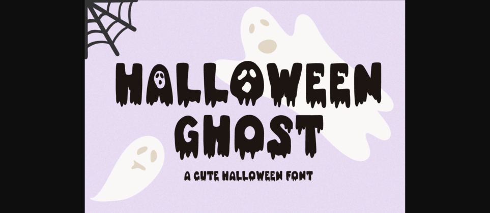 Halloween Ghost Font Poster 3