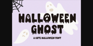 Halloween Ghost Font Poster 1