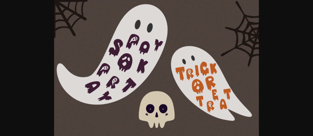 Halloween Ghost Font Poster 6