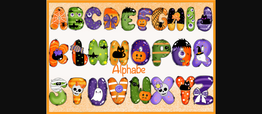 Halloween Groovy Font Poster 2