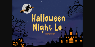 Halloween Night Lo Font Poster 1