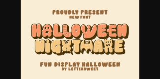 Halloween Nightmare Font Poster 1