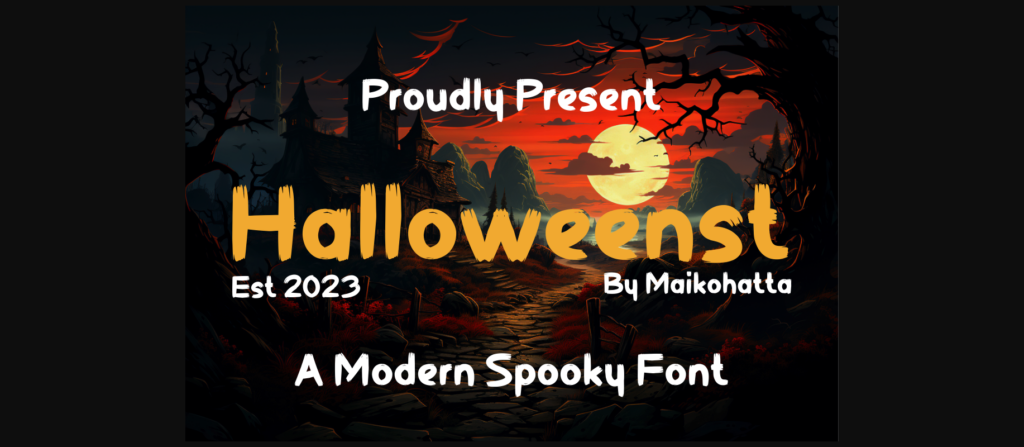 Halloweenst Font Poster 3