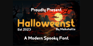 Halloweenst Font Poster 1