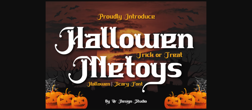 Hallowen Metoys Font Poster 3