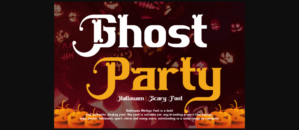 Hallowen Metoys Font Poster 5