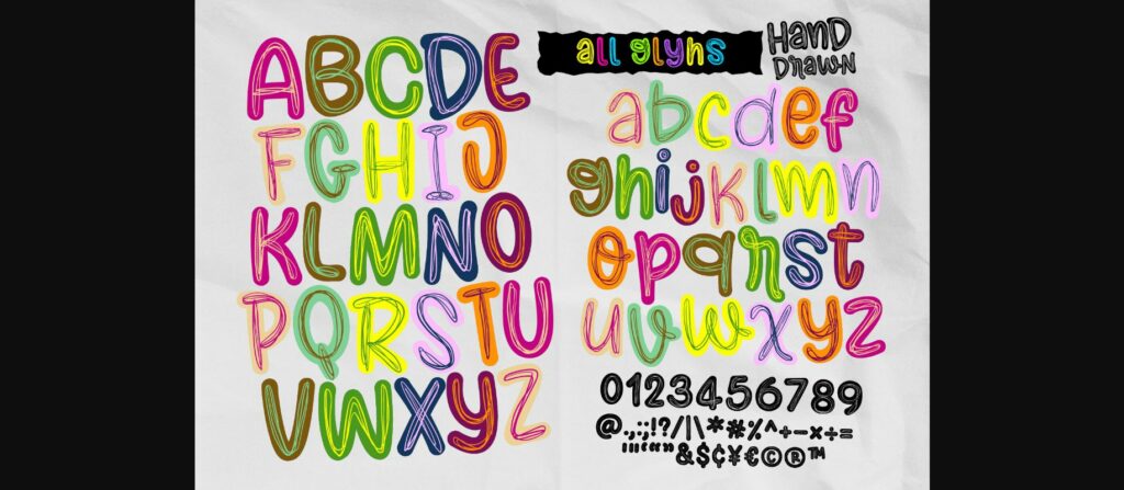 Hand Drawn Font Poster 9