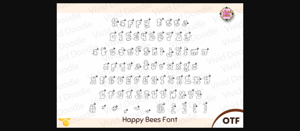 Happy Bees Font Poster 4