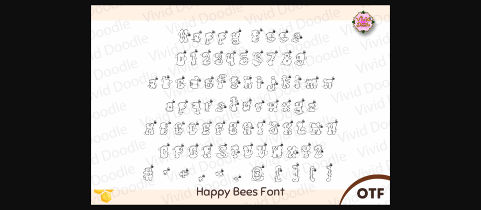 Happy Bees Font Poster 4