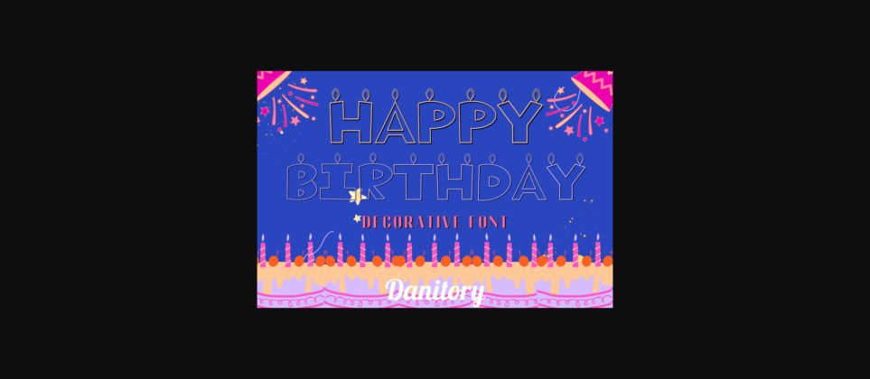 Happy Birthday Font Poster 1