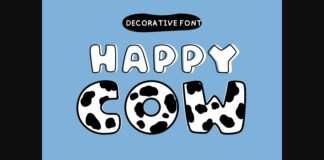 Happy Cow Font Poster 1