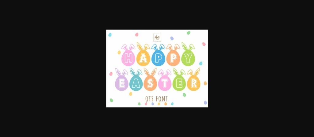 Happy Easter Font Poster 3