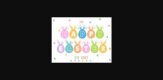 Happy Easter Font Poster 1