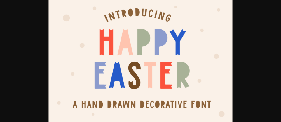 Happy Easter Font Poster 3