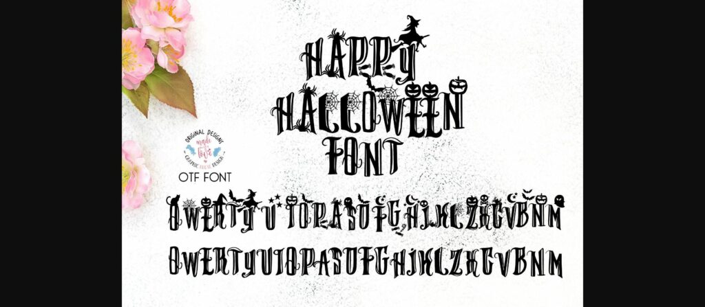 Happy Halloween Font Poster 3