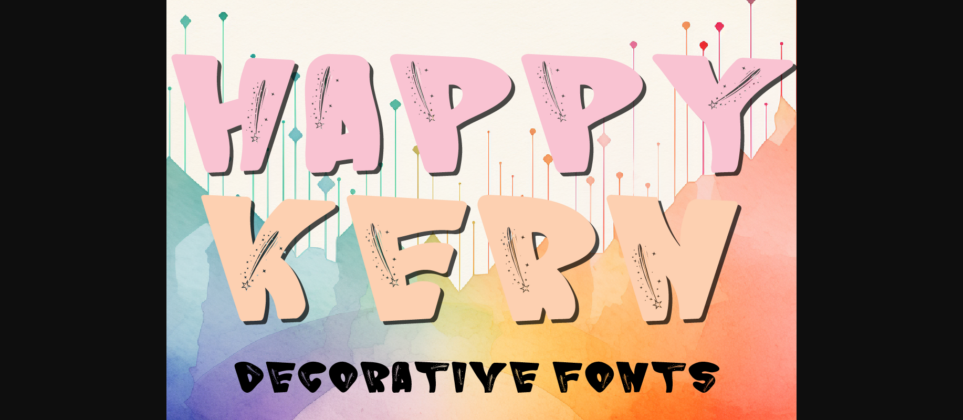 Happy Kern Font Poster 3