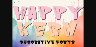 Happy Kern Font Poster 1