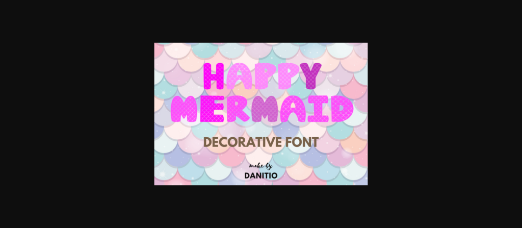 Happy Mermaid Font Poster 3