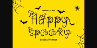 Happy Spooky Font Poster 1