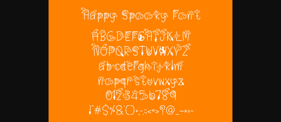 Happy Spooky Font Poster 4