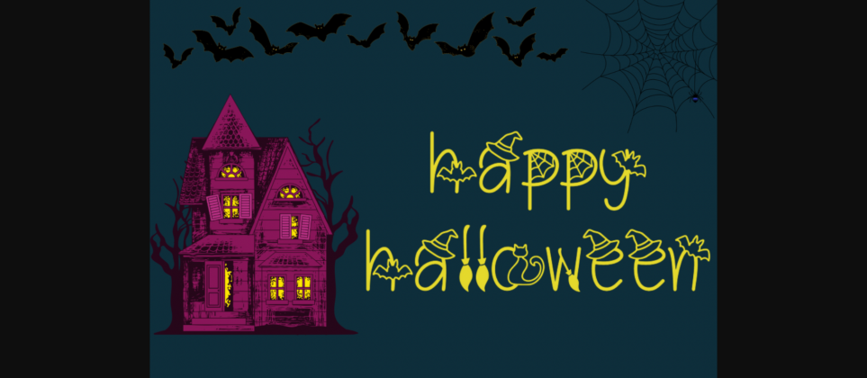 Happy Spooky Font Poster 6