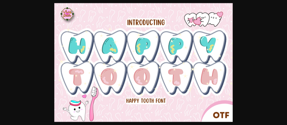 Happy Tooth Font Poster 3