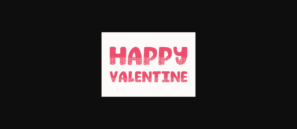 Happy Valentine Font Poster 4