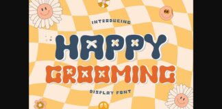 Happy Grooming Font Poster 1