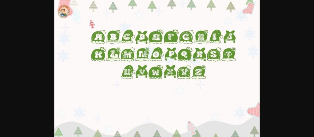 Hat Christmas Font Poster 4